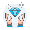 Diamon Hands 1 Illustration from UX Colors Set