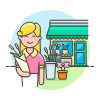 Flower Shopping 1 3 Illustration from UX Colors Set