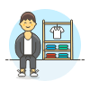 Garment Shopping 3 5 Illustration from UX Colors Set
