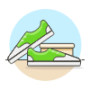 Green Sneakers Illustration from UX Colors Set