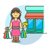 Grocery Shopping 1 3 Illustration from UX Colors Set