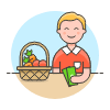 Grocery Shopping 2 1 Illustration from UX Colors Set