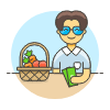 Grocery Shopping 2 5 Illustration from UX Colors Set