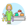 Purse Shopping 1 Illustration from UX Colors Set