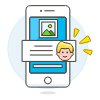 Phone Comment Image 2 1 Illustration from UX Colors Set