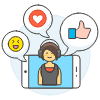 Voicechat 5 Illustration from UX Colors Set