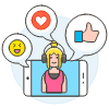 Voicechat 6 Illustration from UX Colors Set