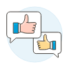 Discuss Like 2 Illustration from UX Colors Set