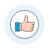 Like Circle 1 Illustration from UX Colors Set