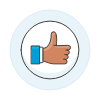 Like Circle 3 Illustration from UX Colors Set