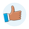 Like Hand 3 Illustration from UX Colors Set