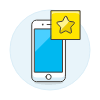 Phone Star 1 Illustration from UX Colors Set