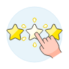 Rating Click 1 1 Illustration from UX Colors Set