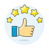 Rating Like 2 Illustration from UX Colors Set