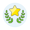 Star Leaf Illustration from UX Colors Set