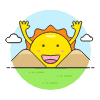 Hello World Illustration from UX Colors Set