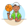 Basketball Streetball 3 illustration - Free transparent PNG, SVG. No sign up needed.