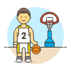 Sports Basketball 13 Illustration from UX Colors Set