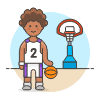 Sports Basketball 14 Illustration from UX Colors Set