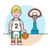 Sports Basketball 15 Illustration from UX Colors Set