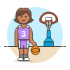 Sports Basketball 18 Illustration from UX Colors Set