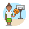 Sports Basketball 4 Illustration from UX Colors Set