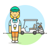 Sports Caddy Golf 4 Illustration from UX Colors Set