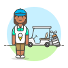 Sports Caddy Golf 5 Illustration from UX Colors Set