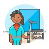 Fitness Gym 2 Illustration from UX Colors Set