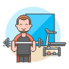 Fitness Gym 4 illustration - Free transparent PNG, SVG. No sign up needed.