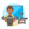 Fitness Gym 5 illustration - Free transparent PNG, SVG. No sign up needed.