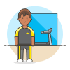 Outfit Gym 5 Illustration from UX Colors Set