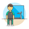 Outfit Gym 6 Illustration from UX Colors Set