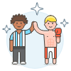 Boxing Winner 2 Illustration from UX Colors Set