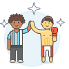 Boxing Winner 3 Illustration from UX Colors Set