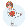 Sport Taekwondo 11 illustration - Free transparent PNG, SVG. No sign up needed.