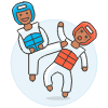 Sport Taekwondo 3 Illustration from UX Colors Set