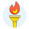 Olympic Torch 2 Illustration from UX Colors Set