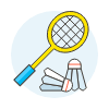 Badminton Illustration from UX Colors Set