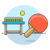 Table Tennis 1 Illustration from UX Colors Set