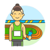 Sports Running Athlete 1 Illustration from UX Colors Set