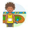 Sports Running Athlete 2 Illustration from UX Colors Set