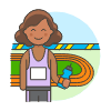 Sports Running Athlete 5 Illustration from UX Colors Set