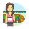 Sports Running Athlete 6 Illustration from UX Colors Set