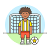 Sports Soccer Football 9 Illustration from UX Colors Set | Free Download as SVG Vector and Transparent PNG | Streamline illustrations