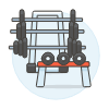 Weightlifting Illustration from UX Colors Set