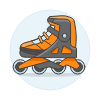 Roller Skate Illustration from UX Colors Set