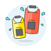 Water Bags Illustration from UX Colors Set