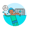 Sports Water Volleyball 5 Illustration from UX Colors Set
