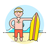 Surfing 7 illustration - Free transparent PNG, SVG. No sign up needed.